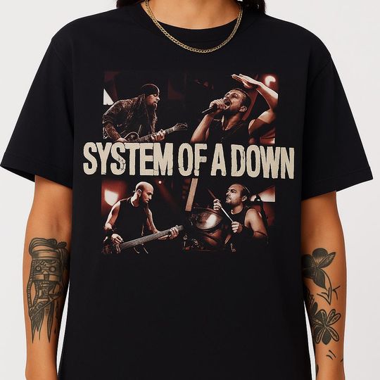 SYSTEM OF DOWN Concert T-Shirt - Live Performance Band Tee