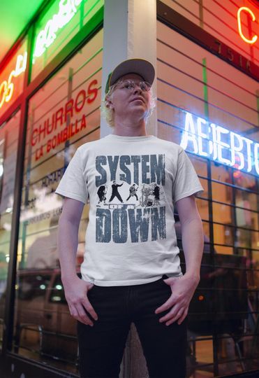 Discover SYSTEM OF DOWN T-shirt | Metal Music Shirt | Toxicity | Mezmerize | Hypnotize | SYSTEM OF DOWN Merch | Cotton Tee