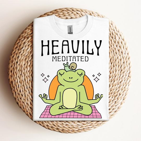 Discover Heavily Meditated Yoga Shirt, Meditation Shirt, Namaste T Shirts, Yoga lover gifts