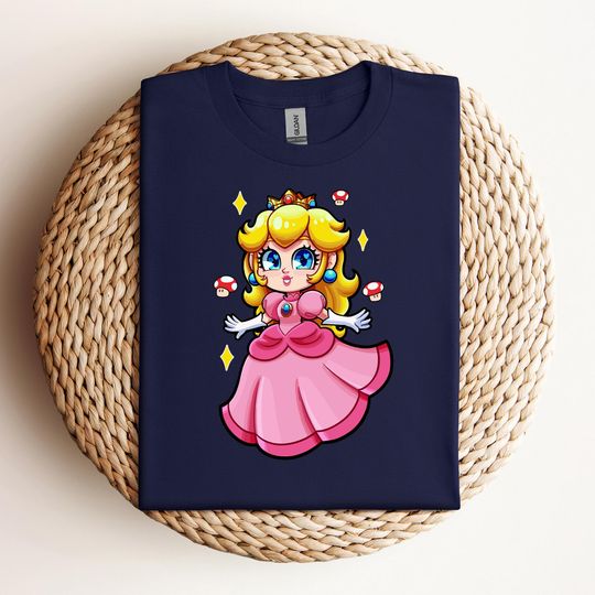 Princess Peach Shirt, Princess Peach Nintento World Shirt, Super Mario Couples Tshirt, Princess Peach Shirt, Princess Peach, Gift For Her