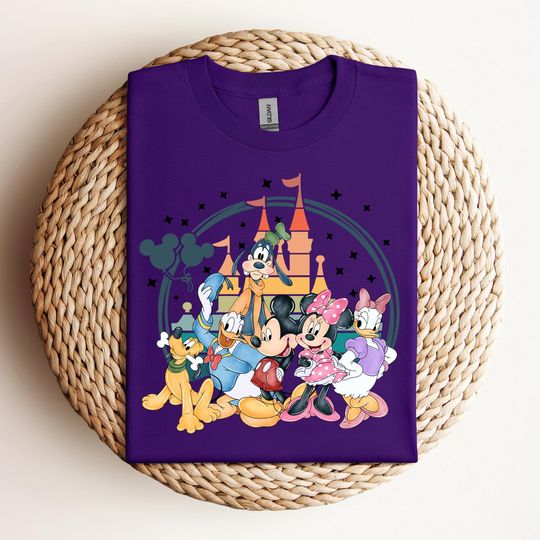Discover Disney Mickey and Friends Shirt, Disney Vacation Shirt, Retro Disney Family Vacation Tee