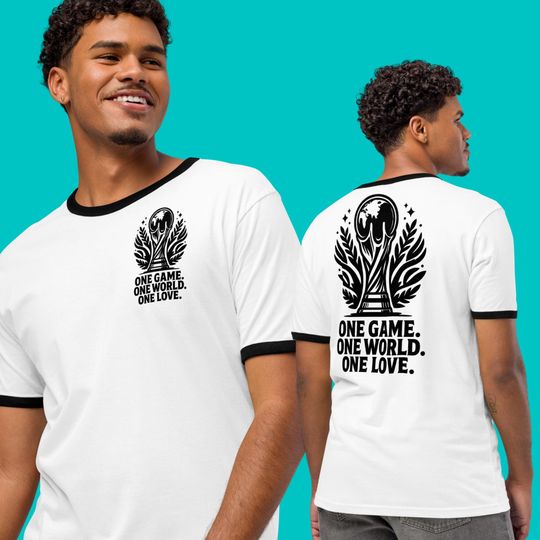 FIFA World Cup T-Shirt, Ringer T-Shirt, Soccer 2026, Gift for Him Her