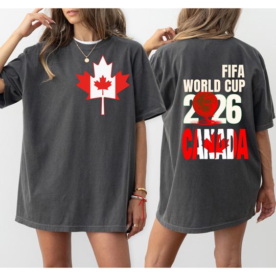 FIFA World Cup 2026 Canada Tee: Comfort Colors Soccer Apparel