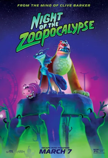 Discover Night Of The Zoopocalypse 2025 Movie Poster Premium Matte Vertical