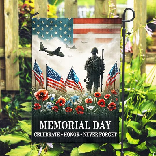 Discover Memorial Day Cerebrate Honor Flag, Memorial Military Garden Flag, American Flag