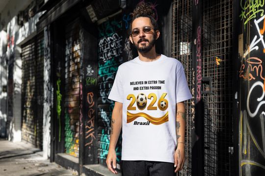 Discover Brazil Soccer T-Shirt: 2026 World Cup Fan Tee