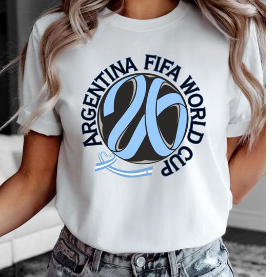 Argentina FIFA World Cup 2026 Tee: Soccer Fan Unisex Cotton Shirt