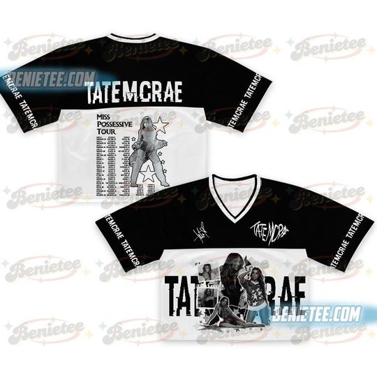 Tate McRae Concert Jersey Croptop, Miss Possessive Tour 2025 Tate McRae Shirt, Tate McRae Merch, Tate McRae Tour Shirt, Tate McRae