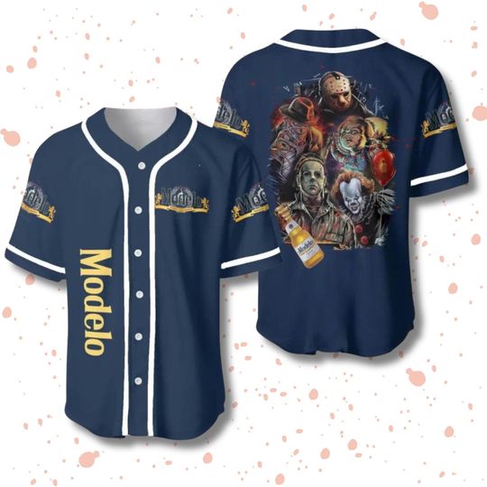 Discover Scary Movie Baseball Jersey: Horror Villain Parody Halloween Costume