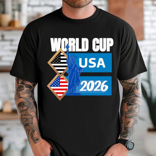 World Cup 2026 USA T-Shirt: American Pride Soccer Fan Tee