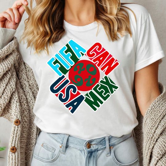 Discover FIFA 2026 Soccer Tee: USA, Canada, Mexico World Cup Shirt