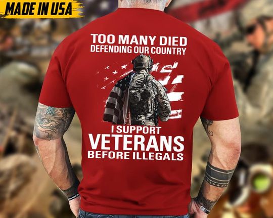 Discover Support Veteran Tee Military Veteran T-Shirt Patriotic Shirt Patriotic Soldiers