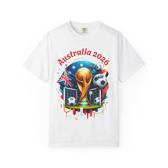 Discover Australia 2026 Soccer T-shirt, Perfect for Fans, Gifts for Sports Lovers, World Cup Merch
