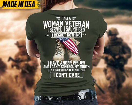 Discover Proudly Served Veteran Shirt, Veteran Day, Gift For Veteran, I Am A Woman Veteran