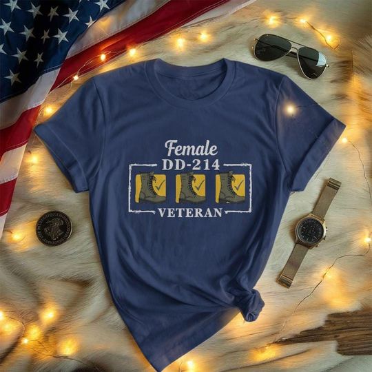 Discover Female DD-214 Veteran T-Shirt, Proud Women Veteran Shirt, Military T-Shirt
