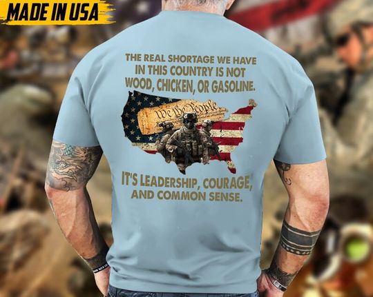 Discover Leadership, Courage And Common Sense, Patriotic Fathers Day Gift