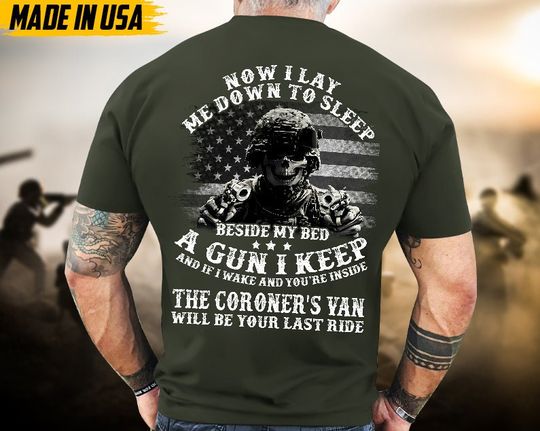 Discover Proudly Veteran Shirt, Gift For Veteran, Veteran Day Gift, Now I Lay Me Down To Sleep