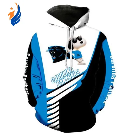 Discover Carolina Team Pantherss Snoopyy 3D Hoodie