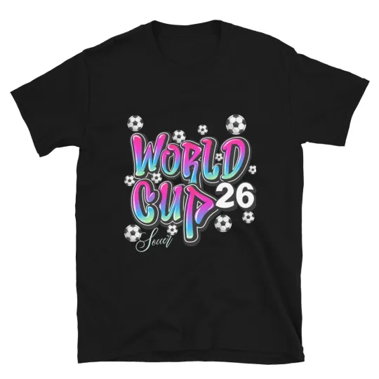 Discover World Cup Soccer 2026 Unisex T-Shirt World Cup 26 Football Tee