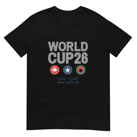 Discover World Cup 2026 Soccer Unisex T-shirt USA Copa Del Mundo Mexico Canada 2026