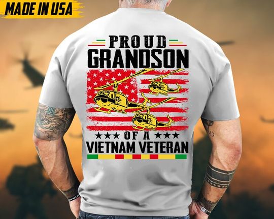 Discover Proud Grandson Of A Vietnam Veteran, Vietnam Veteran Tee