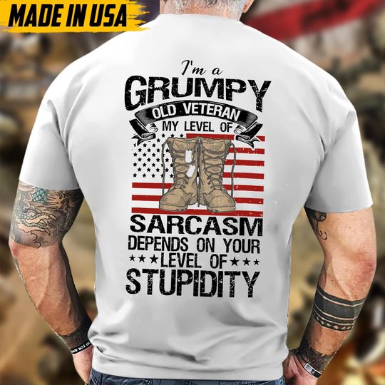 I'm A Grumpy Old Veteran Shirt, Veteran Tshirt, Military Shirts
