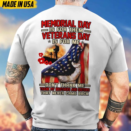 Discover Memorial Day Shirt For Veteran Military T-shirt Patriotic Tshirt