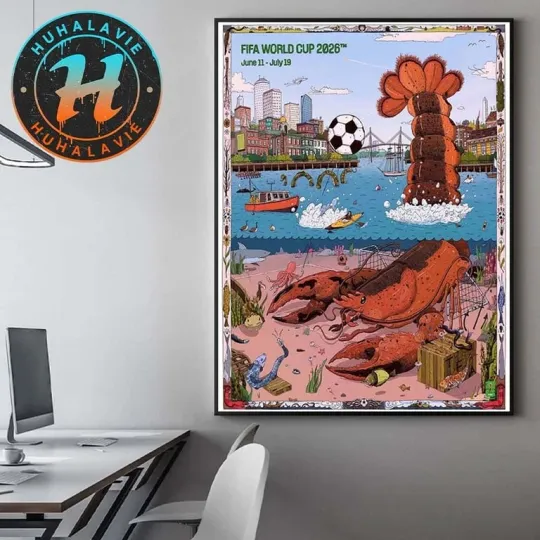 Discover FIFA World Cup 2026 Boston Host City Poster