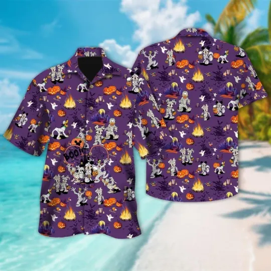 Discover Mickey & Friends Cosplay Mummy Trick Or Treat Spooky Halloween Hawaiian Shirt
