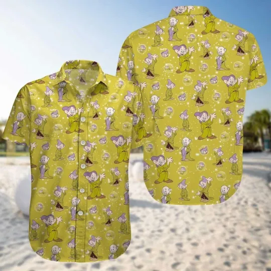 Discover Never Too Old For Dopey Dwarf Snow White & The Seven Dwarfs Hawaiian Shirt