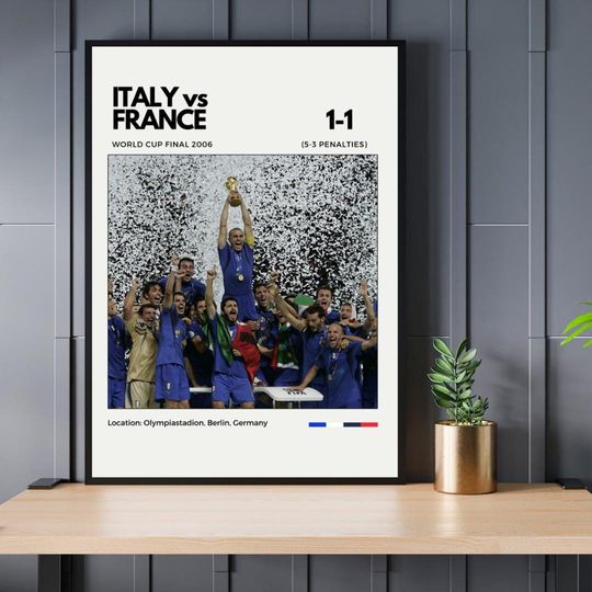 Discover Italy vs France 2006 World Cup Final Digital Print
