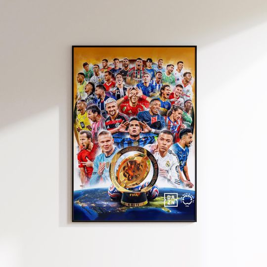 Discover Club World Cup Poster, Football Poster Gift, Football Fan Wall Art Print, Football Decor of World Cup Fan, Minimal Art. 2025 Club World Cup