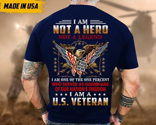 Discover Proudly Served Veteran Shirt, Veteran Day, Gift For Veteran, American Soldier Shirt, I'm One Of The One Percent Who Served As Guardians