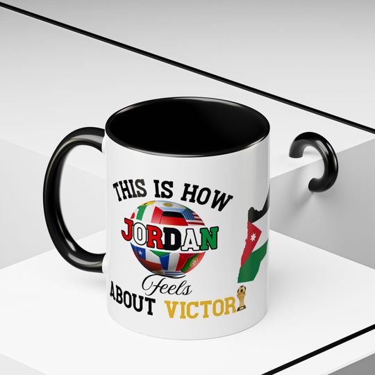 Discover Jordan Soccer Mug, Victory of Jordan 2026 World Cup, Sports Fan Gift, Soccer Fan Mug, Coffee Cup, Soccer Lover Gift, Football Mug