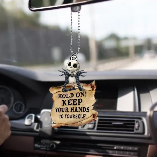 Jack Skellington Car Ornament, Halloween Jack Skellington Ornament Gift Decor