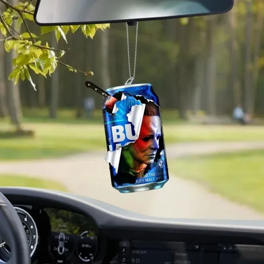 Horror Michael Myers Car Ornament, Halloween Michael Myers Ornament Gift Decor