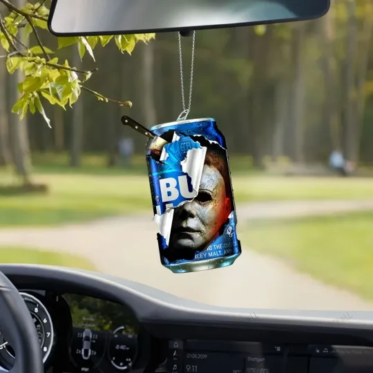 Horror Michael Myers Car Ornament, Halloween Michael Myers Ornament Gift Decor