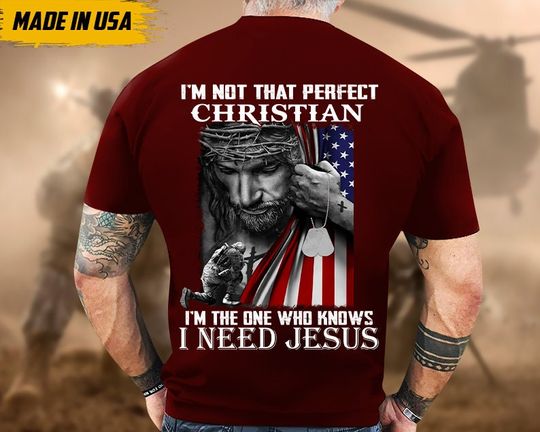 Discover Proudly Served Veteran Tshirt, I'm The One Who Knows I Need Jesus
