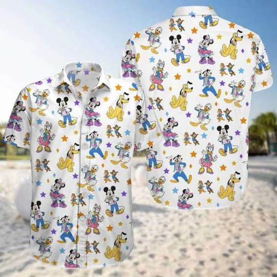 Discover Mickey And Friends 70th Anniversary Mickey And Co Matching Hawaiian Shirt