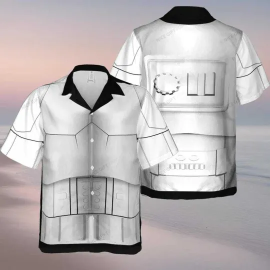 Discover Stormtrooper Cosplay Costume Star Wars Fan Gift Galaxy's Edge Hawaiian Shirt