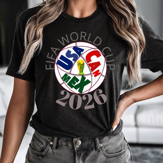 Discover World Cup 2026 Tee: USA CAN MEX Soccer Fan Unisex Shirt