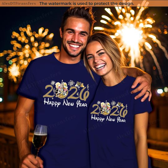 Discover Happy New Year Disney 2026 Shirts, New Year Eve 2026 Disney Shirts, Disney Family Shirts, 2026 New Year Eve Shirt, New Year Party Shirts