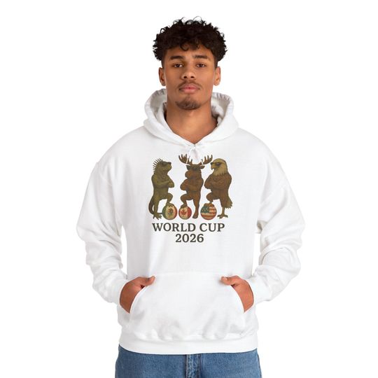 World Cup 2026 Animal Hooded Sweatshirt, Cozy Gift for Fans, Sporty & Fun Sweatshirt, Unisex Hoodie for Celebrations, Perfect for Game