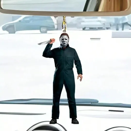 Horror Michael Myers Car Ornament, Halloween Michael Myers Ornament Gift Decor