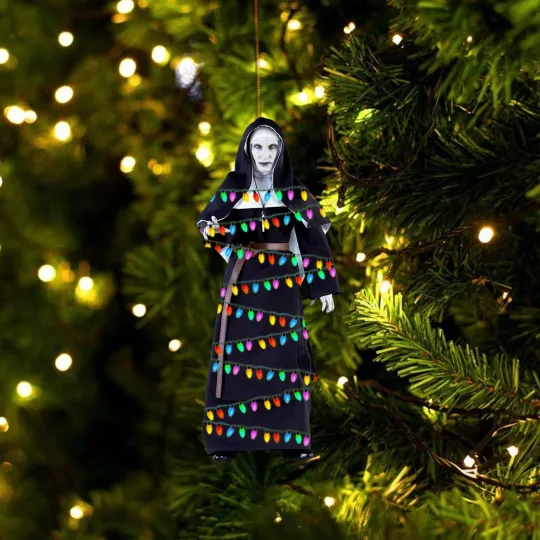 Dead Nun Halloween Car Ornament, Halloween Horror The Nun Ornament Gift Decor