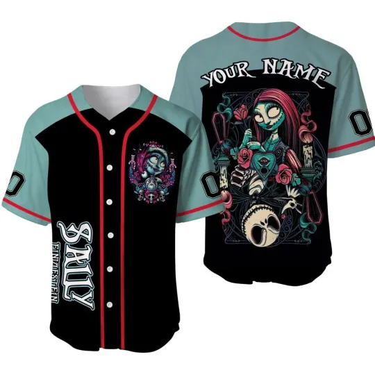 Discover Nightmare Before Christmas Sally Couple Baseball Jersey for Fans