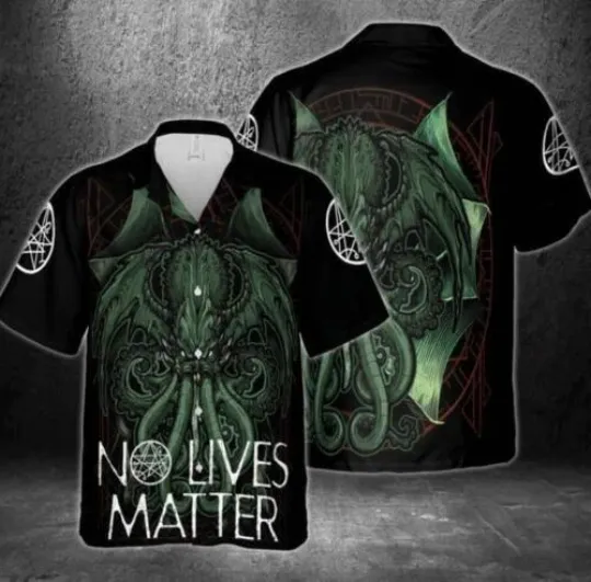 Cthulhu No Lives Matter Halloween Hawaiian Shirt