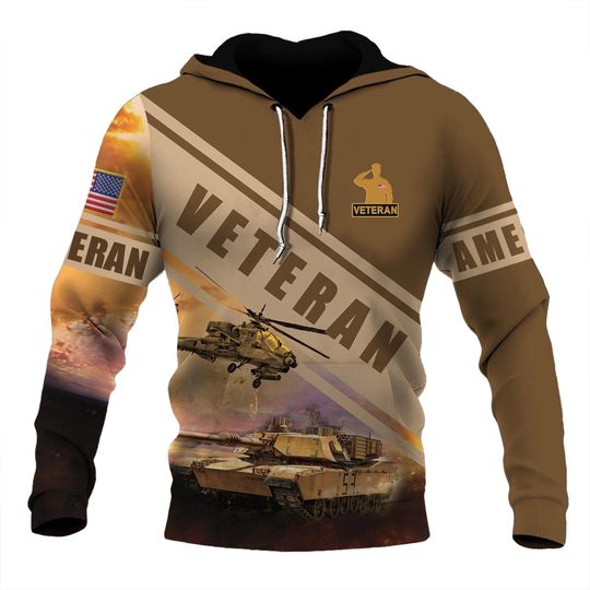 Discover Veteran Pullover Hoodie Military Hoodies For Men Patriots Veteran