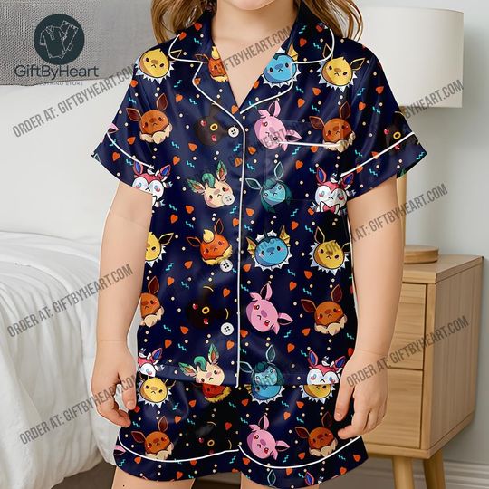 Discover PKM Pajama Set, Pocket Characters Kids Pajamas Set