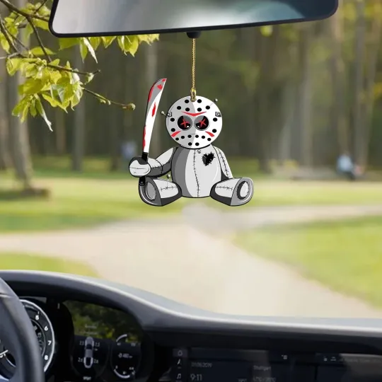 Discover Horror Jason Voorhees Car Ornament, Halloween Jason Voorhees Ornament Gift Decor